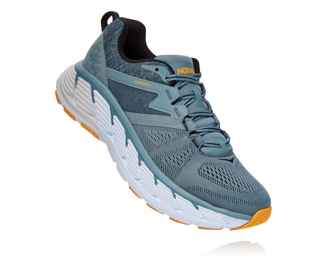 Hoka One One Gaviota 2 South Africa - Mens Wide Running Shoes - Dark Grey,OYCND-5810